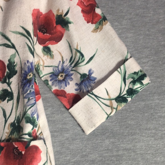 JOANNA Floral Spring Trendy Career Jacket The Look of Linen without the Wrinkles - Picture 7 of 16